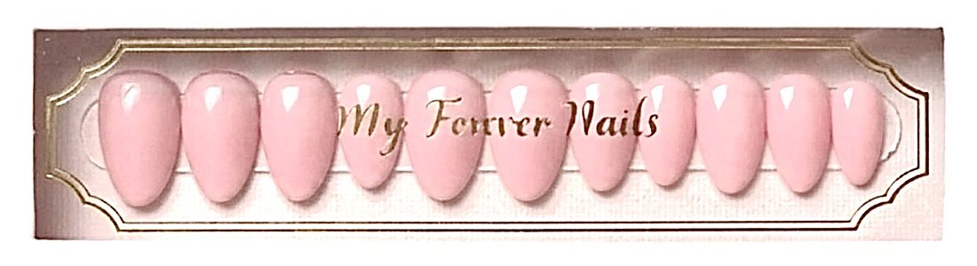Grace .01 Pale Pink — a full set of soft pink restorative nails presented in the My Forever Nails box.